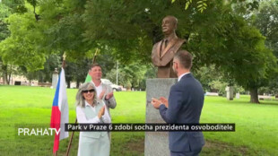 Park v Praze 6 zdobí socha prezidenta osvoboditele