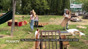 Na Kocínce v Praze 6 dětem otevřeli Dobrodružné hřiště