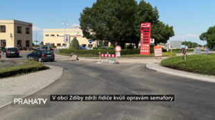 V obci Zdiby zdrží řidiče kvůli opravám semafory