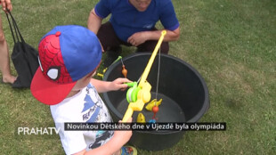 Novinkou Dětského dne v Újezdě byla olympiáda