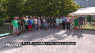 Praha 13 uspořádala tradiční turnaj v pétanque