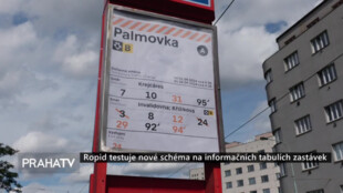 Ropid testuje nové schéma na informačních tabulích zastávek