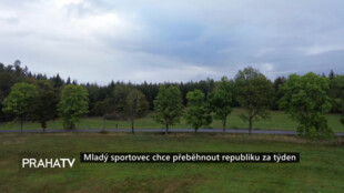 Mladý sportovec chce přeběhnout republiku za týden