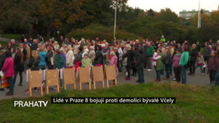 Lidé v Praze 8 bojují proti demolici bývalé Včely