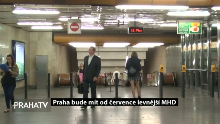 Praha bude mít od července levnější MHD
