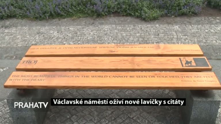 Václavské náměstí oživí nové lavičky s citáty