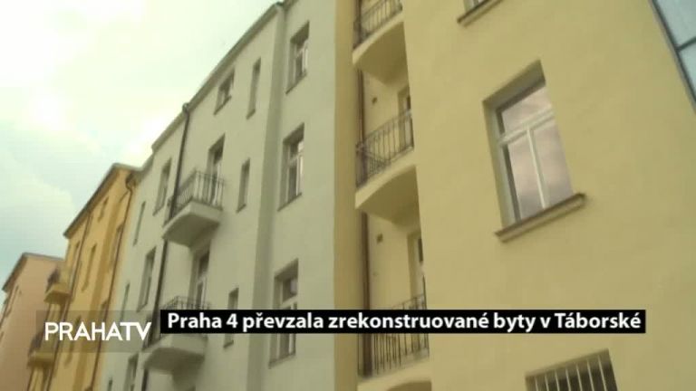 Praha 4 převzala zrekonstruované byty v Táborské