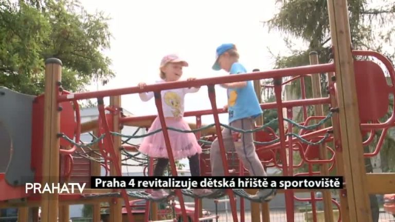 Praha 4 revitalizuje dětská hřiště a sportoviště