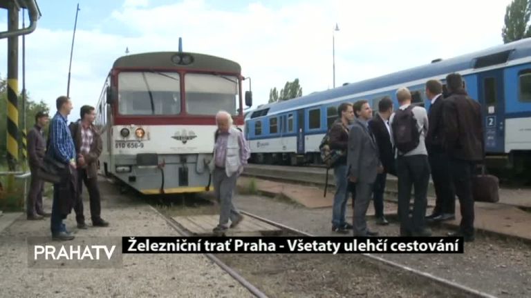 Železniční trať Praha - Všetaty ulehčí cestování