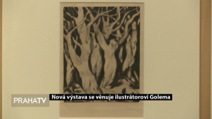 Nová výstava se věnuje ilustrátorovi Golema